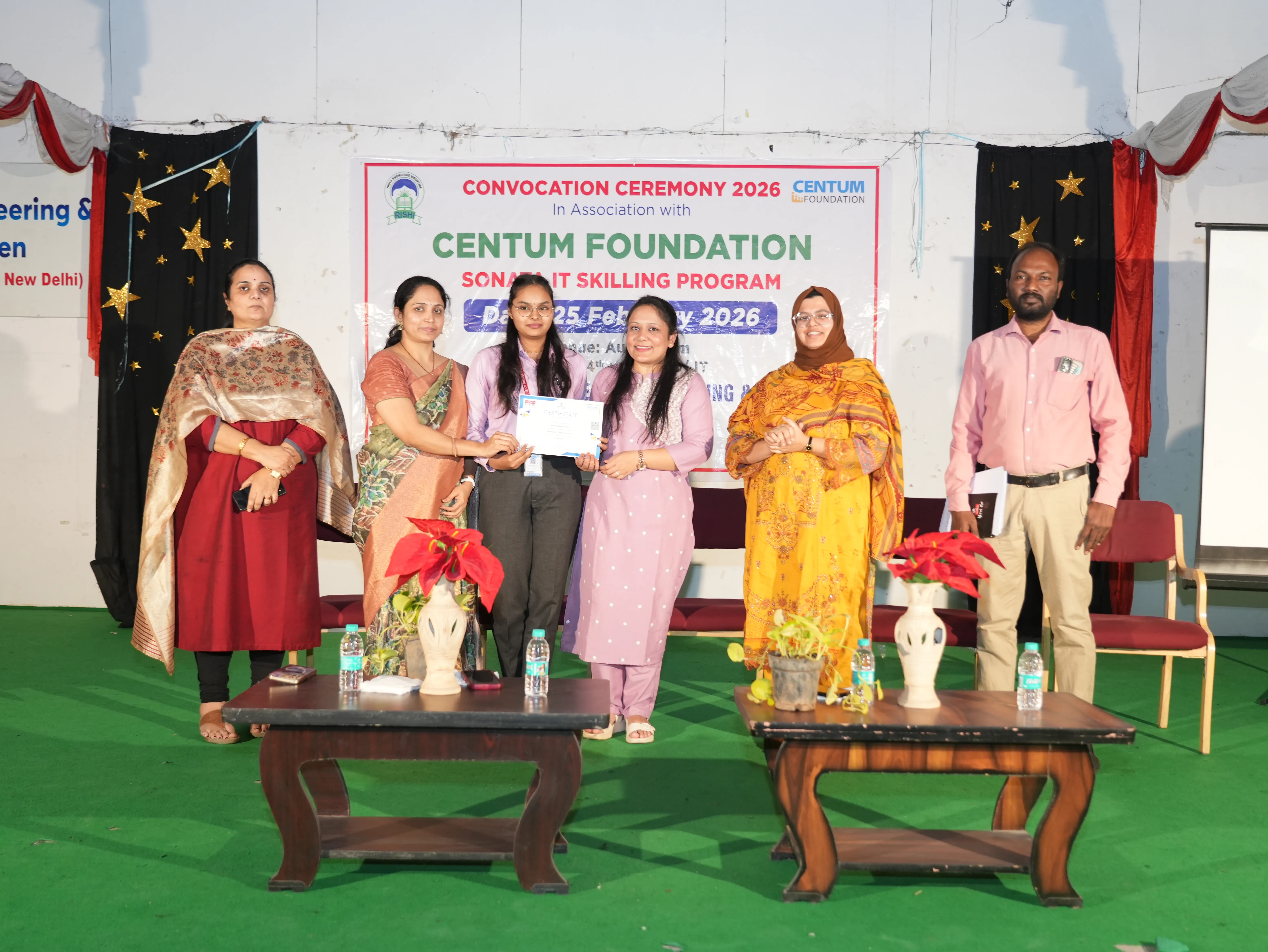 Convocation Ceremony of Sonata CSR through Centrum foundation for 4 th year students - RITW